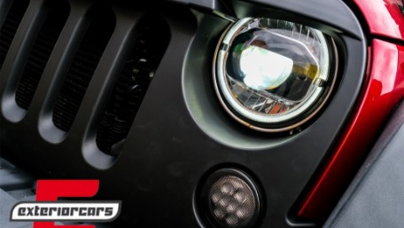 Full LED prednji farovi Angel Eye za pretvorbu u 2018 model / Jeep Wrangler JK (2007-2017), HLJEWJKLED
