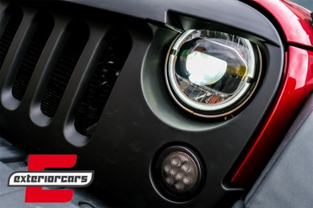 Full LED prednji farovi Angel Eye za pretvorbu u 2018 model / Jeep Wrangler JK (2007-2017), HLJEWJKLED
