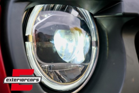 Full LED prednji farovi Angel Eye za pretvorbu u 2018 model / Jeep Wrangler JK (2007-2017), HLJEWJKLED