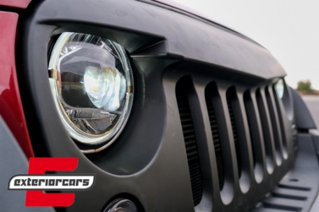 Full LED prednji farovi Angel Eye za pretvorbu u 2018 model / Jeep Wrangler JK (2007-2017), HLJEWJKLED