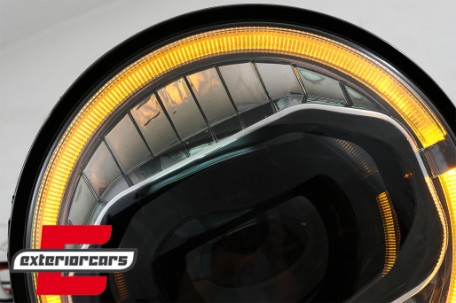 Full LED prednji farovi Angel Eye za pretvorbu u 2018 model / Jeep Wrangler JK (2007-2017), HLJEWJKLED