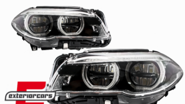 Full LED prednji farovi Angel Eyes / BMW serije 5 F10 F11 LCI (2014-2017), HLBMF10LCILED