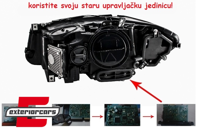 Full LED prednji farovi Angel Eyes / BMW serije 5 F10 F11 LCI (2014-2017), HLBMF10LCILED
