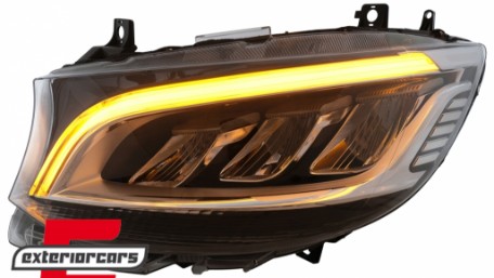 Full LED prednji farovi (crna) / Mercedes Sprinter W907 W910  (2019-2023), HLMBW907