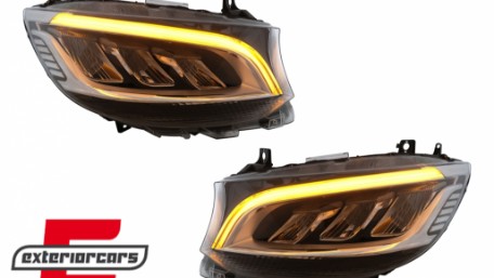 Full LED prednji farovi (crna) / Mercedes Sprinter W907 W910  (2019-2023), HLMBW907