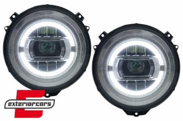 Full LED prednji farovi Facelift 2018 dizajn (chrome) / Mercedes G-klasa W463 (2005-2017), HLMBW463NLC