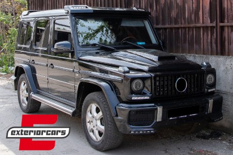 Full LED prednji farovi Facelift 2018 dizajn (chrome) / Mercedes G-klasa W463 (2005-2017), HLMBW463NLC