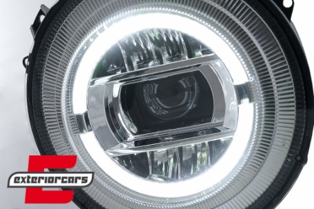 Full LED prednji farovi Facelift 2018 dizajn (chrome) / Mercedes G-klasa W463 (2005-2017), HLMBW463NLC
