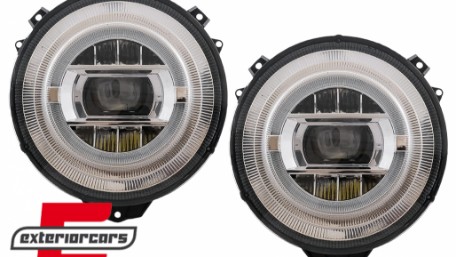 Full LED prednji farovi Facelift 2018 dizajn (chrome) / Mercedes G-klasa W463 (2005-2017), HLMBW463NLC