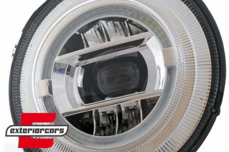 Full LED prednji farovi Facelift 2018 dizajn (chrome) / Mercedes G-klasa W463 (2005-2017), HLMBW463NLC