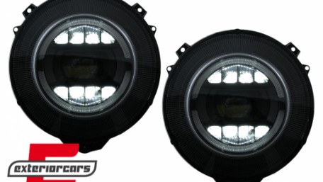 Full LED prednji farovi Facelift 2018 dizajn (crna) / Mercedes G-klasa W463 (2005-2017), HLMBW463NL