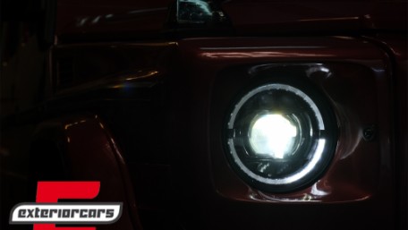 Full LED prednji farovi Facelift 2018 dizajn (crna) / Mercedes G-klasa W463 (2005-2017), HLMBW463NL