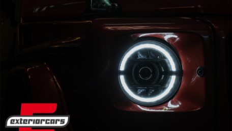 Full LED prednji farovi Facelift 2018 dizajn (crna) / Mercedes G-klasa W463 (2005-2017), HLMBW463NL