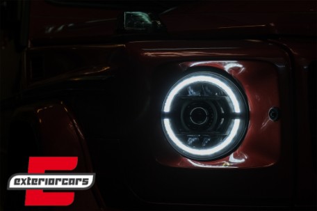 Full LED prednji farovi Facelift 2018 dizajn (crna) / Mercedes G-klasa W463 (2005-2017), HLMBW463NL