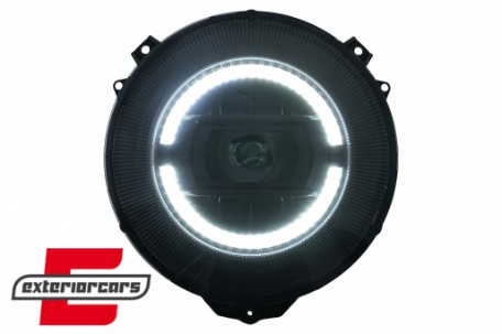Full LED prednji farovi Facelift 2018 dizajn (crna) / Mercedes G-klasa W463 (2005-2017), HLMBW463NL