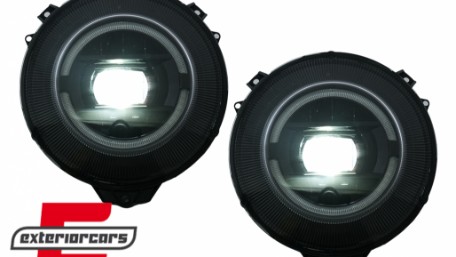 Full LED prednji farovi Facelift 2018 dizajn (crna) / Mercedes G-klasa W463 (2005-2017), HLMBW463NL
