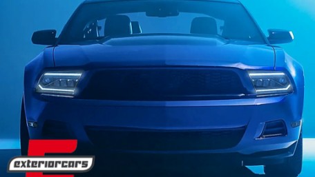 Full LED prednji farovi SEQ žmigavci (crna) / Ford Mustang V (2004-2009), HLFOMUFLED