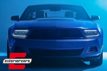 Full LED prednji farovi SEQ žmigavci (crna) / Ford Mustang V (2004-2009), HLFOMUFLED