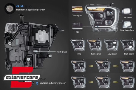 Full LED prednji farovi SEQ žmigavci / Ford Ranger T6.2 (2022-), HLFRNGT62