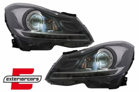 Full LED prednji farovi SEQ žmigavci / Mercedes C-klasa W204 S204 (2011-2014), HLMBW204LD