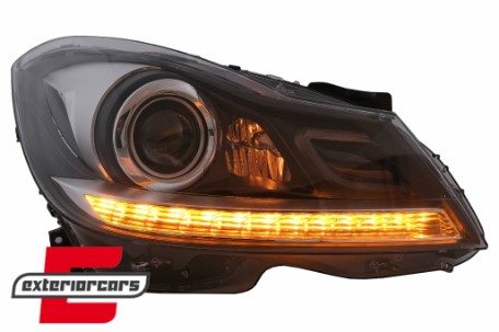 Full LED prednji farovi SEQ žmigavci / Mercedes C-klasa W204 S204 (2011-2014), HLMBW204LD