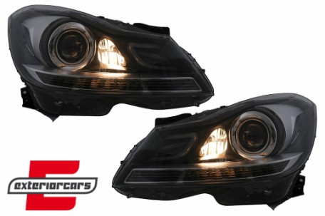 Full LED prednji farovi SEQ žmigavci / Mercedes C-klasa W204 S204 (2011-2014), HLMBW204LD