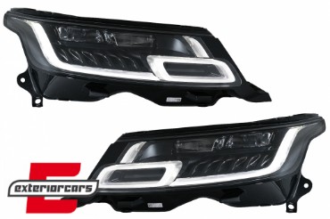 Full LED prednji farovi SEQ žmigavci pretvorba u 2018 model Matrix look / Range Rover Sport L494 (2013-2017), HLRRSL494FL