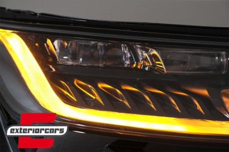 Full LED prednji farovi SEQ žmigavci pretvorba u 2018 model Matrix look / Range Rover Sport L494 (2013-2017), HLRRSL494FL
