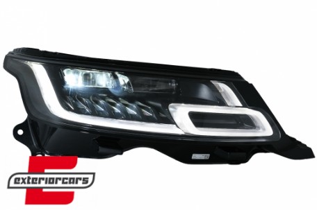 Full LED prednji farovi SEQ žmigavci pretvorba u 2018 model Matrix look / Range Rover Sport L494 (2013-2017), HLRRSL494FL