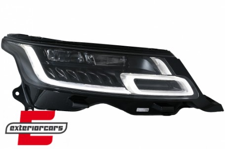 Full LED prednji farovi SEQ žmigavci pretvorba u 2018 model Matrix look / Range Rover Sport L494 (2013-2017), HLRRSL494FL