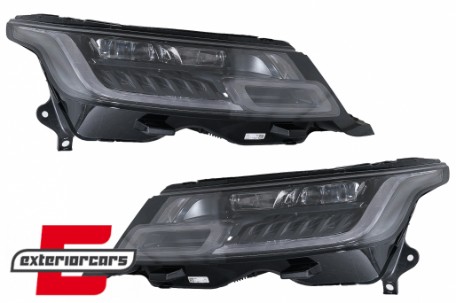 Full LED prednji farovi SEQ žmigavci pretvorba u 2018 model Matrix look / Range Rover Sport L494 (2013-2017), HLRRSL494FL
