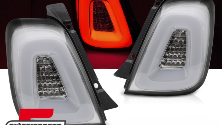Full LED stražnja svjetla (bijela) / Fiat 500 Hatchback Cabrio (2015-2020), LDFI07