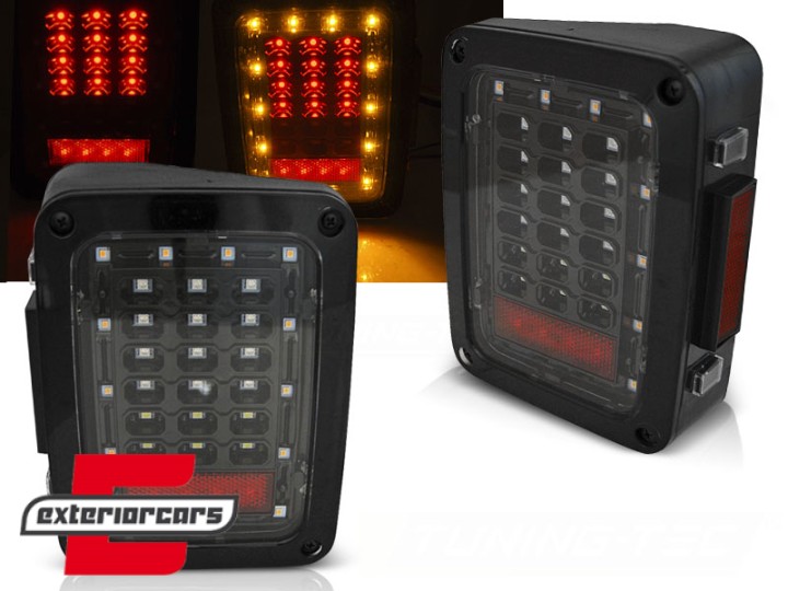Full LED stražnja svjetla (crna) / Jeep Wrangler JK (2007-2017), LDCH25