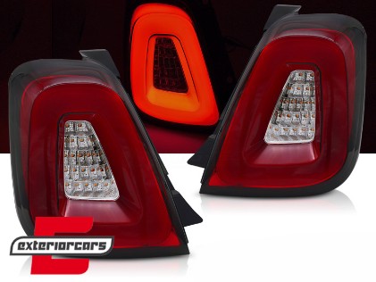 Full LED stražnja svjetla (crvena) / Fiat 500 Hatchback Cabrio (2015-2020), LDFI06