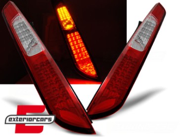 Full LED stražnja svjetla (crvena/kristal) / Ford Focus Mk2 Hatchback (2004-2008), LDFO27