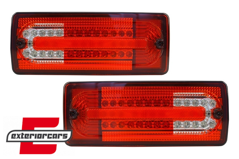 Full LED stražnja svjetla (crvena/kristal) / Mercedes G-klasa W463 (1989-2015), TLMBW463RC