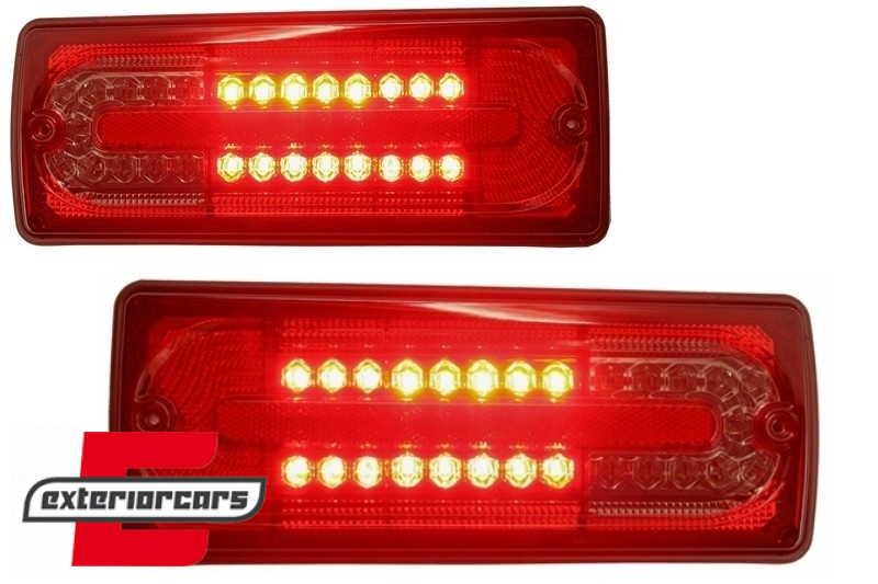 Full LED stražnja svjetla (crvena/kristal) / Mercedes G-klasa W463 (1989-2015), TLMBW463RC