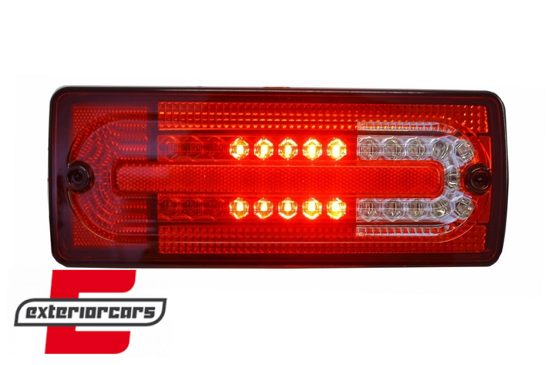 Full LED stražnja svjetla (crvena/kristal) / Mercedes G-klasa W463 (1989-2015), TLMBW463RC