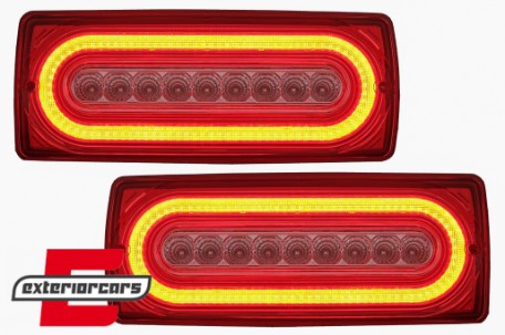 Full LED stražnja svjetla (crvena/kristal)  / Mercedes G-klasa W463 (1990-2012), LDMEB0