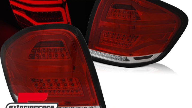 Full LED stražnja svjetla (crvena/kristal) / Mercedes ML klasa W164 Facelift (2009-2011), LDMEC1