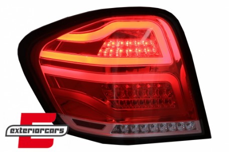 Full LED stražnja svjetla (crvena/kristal) / Mercedes ML klasa W164 Facelift (2009-2011), LDMEC1