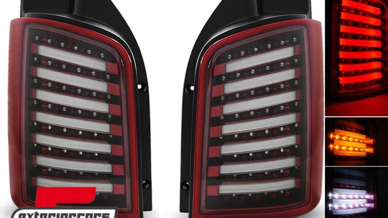 Full LED stražnja svjetla (crvena/kristal) / Volkswagen T5 (04.2003-2015), LDVW88