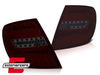 Full LED stražnja svjetla (crvena/smoke) / Mercedes C-klasa S204 karavan (2007-2010), LDME84