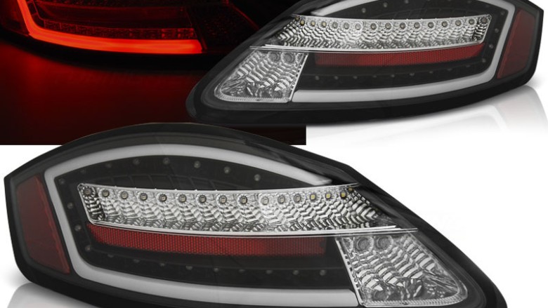Full LED stražnja svjetla Dinamički Sekvencijalni žmigavci (crna) / PORSCHE BOXSTER CAYMAN (05-08), LDPO11