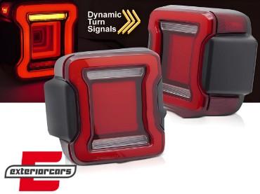 Full LED stražnja svjetla Dinamički StartUp & SEQ žmigavci (crvena) / Jeep Wrangler JL (2018-2023), LDCH34