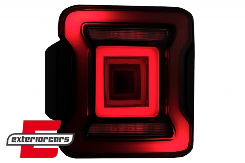 Full LED stražnja svjetla Dinamički StartUp & SEQ žmigavci (crvena) / Jeep Wrangler JL (2018-2023), LDCH34