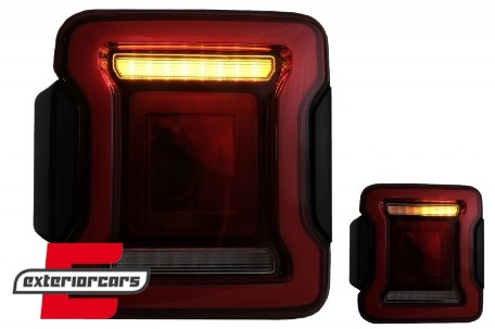 Full LED stražnja svjetla Dinamički StartUp & SEQ žmigavci (crvena) / Jeep Wrangler JL (2018-2023), LDCH34