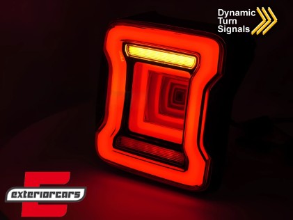 Full LED stražnja svjetla Dinamički StartUp & SEQ žmigavci (smoke) / Jeep Wrangler JL (2018-2023), LDCH35