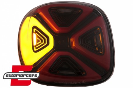 Full LED stražnja svjetla Dynamic Start-up (crvena/smoke) / Smart ForTwo C453 A453 ForFour W453 (2014-2019), LDSM01