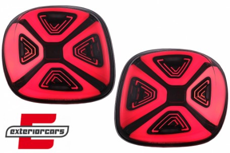 Full LED stražnja svjetla Dynamic Start-up (crvena/smoke) / Smart ForTwo C453 A453 ForFour W453 (2014-2019), LDSM01